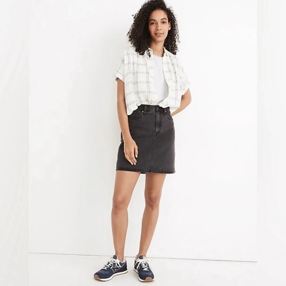 Madewell Rigid Denim A-Line Skirt